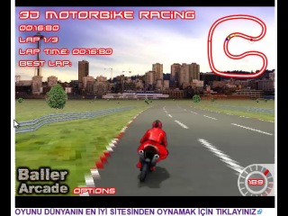 Motosikletle Yarış Yapma Oyunu
