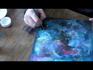 Как нарисовать звёзды гуашью Как нарисовать звёзды гуашью