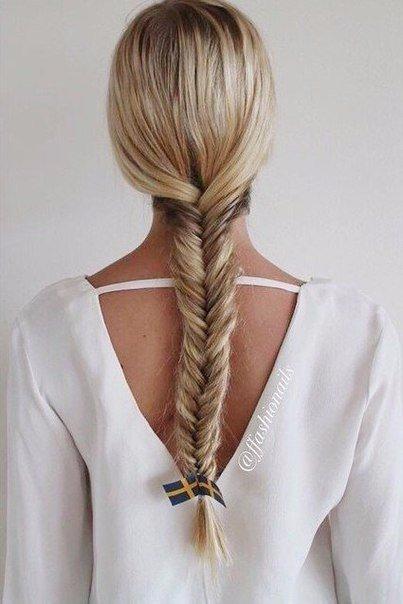 Интересный прически с плетением