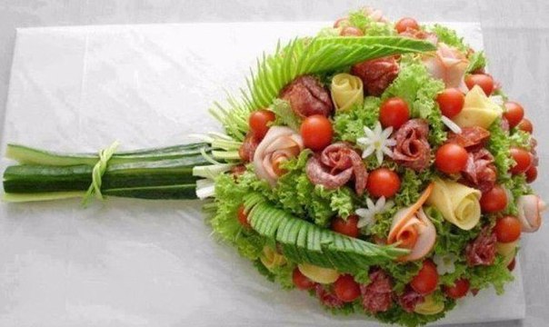 Оцените такой закусочный букетик - браво
