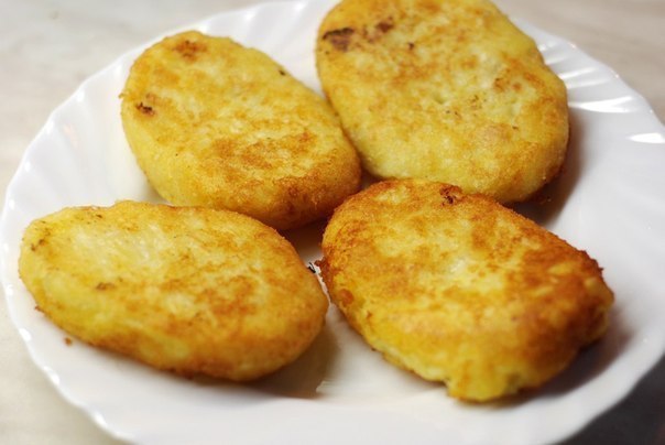 Картофельные котлеты с курицей