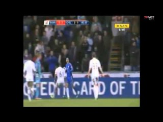 Eden Hazard kicks the ball boy RED CARD Chelsea vs Swansea 0-0 23.01.2013