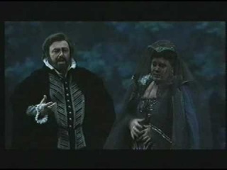 Luciano Pavarotti. DON CARLO. VERDI. a mezzanotte, ai giardin della regina. duetto