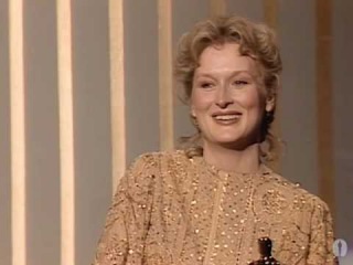 Meryl Streep winning an Oscar® for