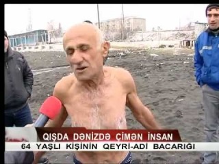 CTV - Qışda dənizdə çimən qoca (Reportaj)