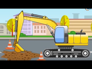 Cars & Trucks Cartoons for kids: The Excavator | Videos for children