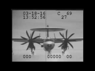 Cable snaps on USS Eisenhower during landing