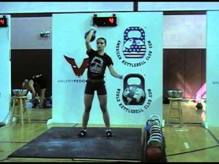 WKC Kettlebell Competition 2012 - Ksenia Dedukhina Jerks