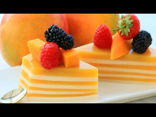 How It's Made Layered Jelly Cake | Mango Coconut Pudding Recipe (Agar Agar)