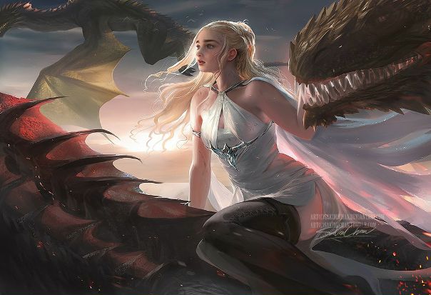 Daenerys by #Sakimichan