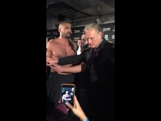 Rico vs Badr staredown