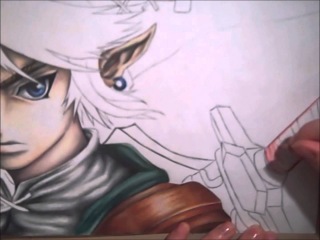 Drawing Link from the Legend of Zelda
