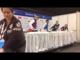 Ladies press conference - Europeans 2017 (Ostrava, Czech Republic)