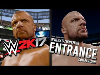WWE 2K17 TRIPLE H ENTRANCE/MODEL COMPARISON (WWE2K17/WWE2K16) WRESTLEMANIA 31