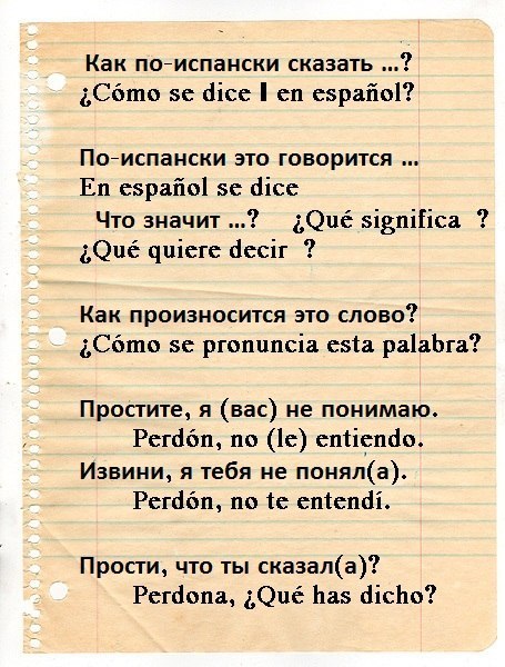 На испанском знакомство На испанском знакомство