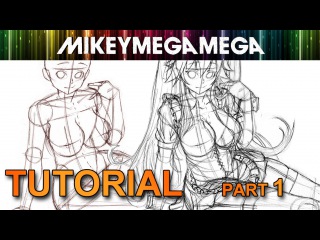 How To Draw REAL TIME SEXY ANIME MAID TUTORIAL FROM START TO FINISH! - Part 1