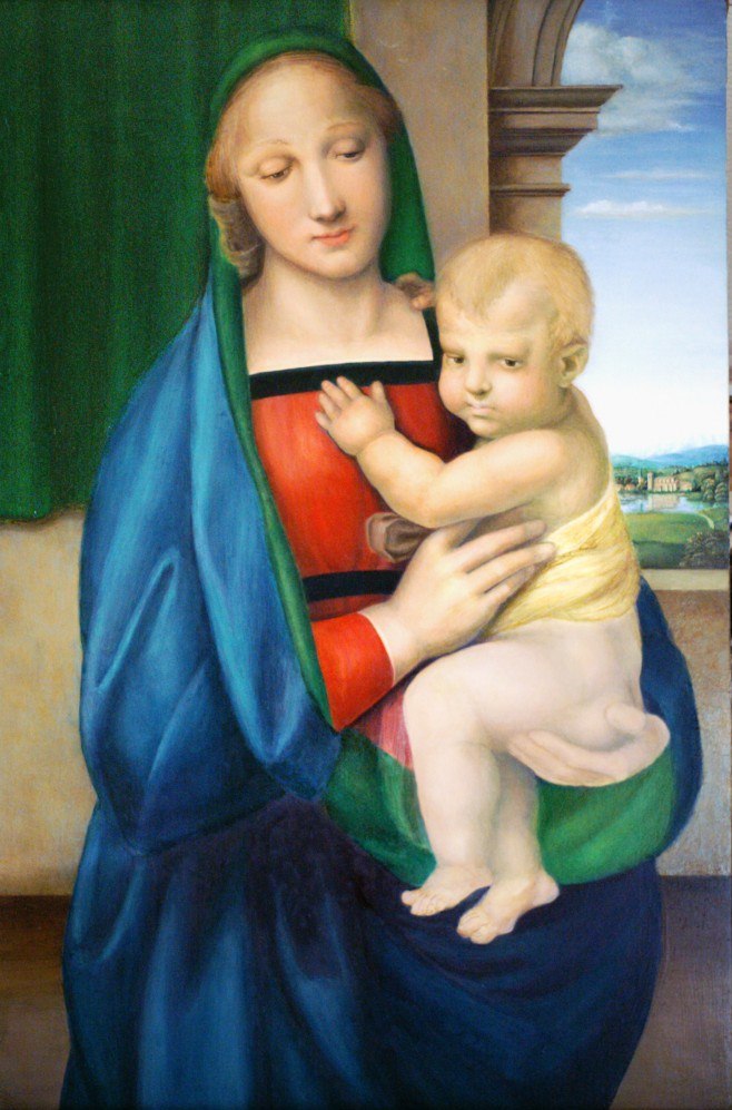 Микеланджело картины мадонна с младенцем
