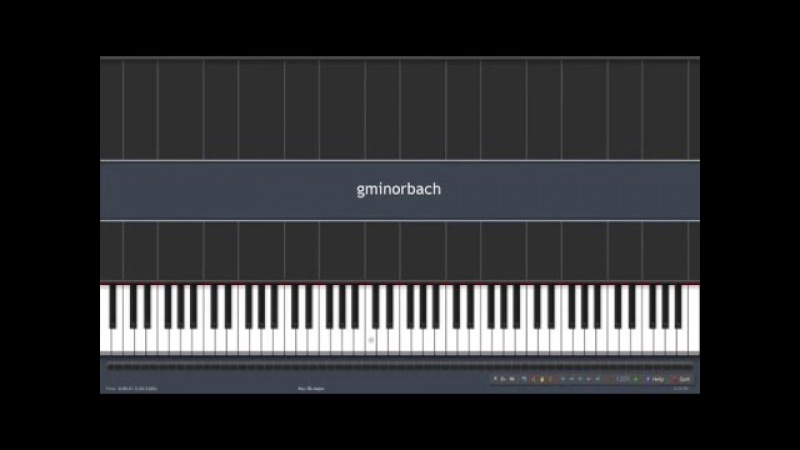 G Minor Bach Piano Tiles Synthesia