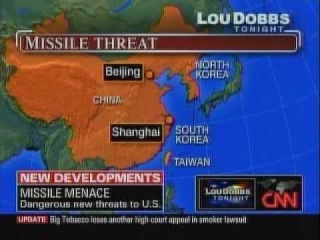 Lou Dobbs: Chinese missile poses threat to US carriers http://www.youtube.com/watch?v=9hC-oFB8-yw