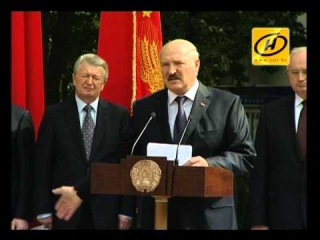 Президент посетил новое здание ФМО БГУ, Август 2012