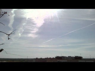 Химтрейлы над Запорожье-12.09.2012:14-40