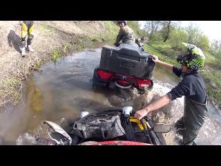 atv race quad mud brp in wood vs квадроциклы Украина Луганск 14.04.2012