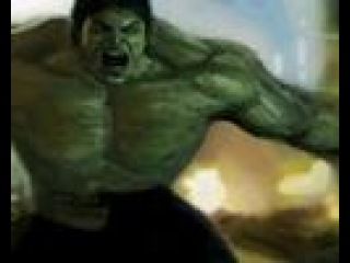 The Incredible Hulk digital finger painting by Damien Rowe
