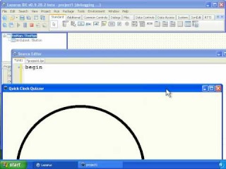 Free Pascal Tutorial 25 - Canvas Drawing With Pen, Brush and Colors - Quick Clock Quizzer - Lazarus