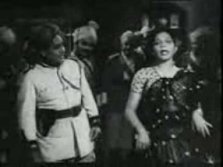 Shamshad Begum singing multilingual song for P.Bhanumathi,