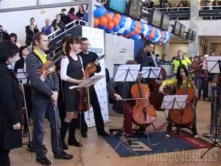 Одесса. Аэропорт. Гимн Евросоюза. Ludwig Van Beethoven.