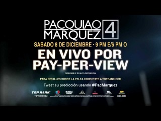 En Vivo por PPV: Pacquiao vs Marquez 4