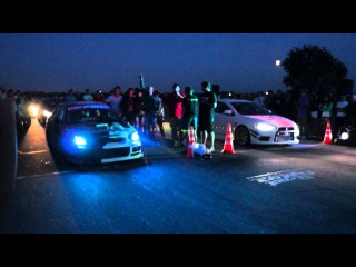 Subaru WRX STI vs Mitsubishi Lancer Evo X - Drag Racing by StreetFighter (28.07.2012)