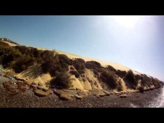 Fast and Low FPV HD flight in Mexico. Crazy flight along beach and inside power lines !