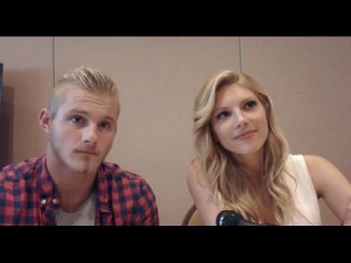 Alexander Ludwig and Katheryn Winnick Interview - Vikings