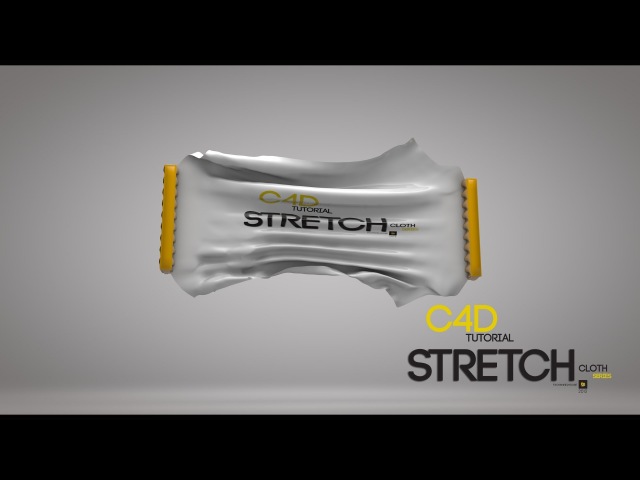 Cinema 4D tutorial (Stretch CLOTH)