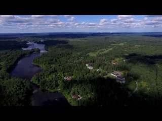 Flight over Blue Lakes. Aerial video. Аэросъемка Голубые озёра.