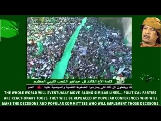 Muammar Gaddafi's legendary freedom speech in Tripoli, Libya, 1st July 2011, Engl. subtitle