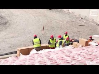 Сюжет со стройплощадки стадиона «Открытие Арена»