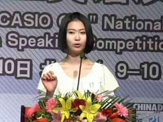 what do Chinese student do in high school? English speech! How is pronunciation!