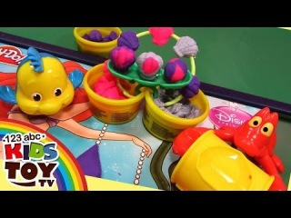 Play Doh. Princess Disney. Mermaid Ariel Disney. Review. How to make. ☺123abc Kids Toy TV