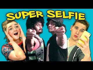 TEENS REACT TO SUPER SELFIE (ft. Maisie Williams)