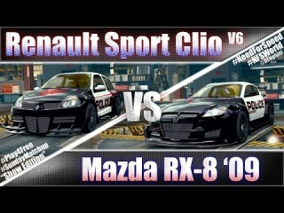Renault Sport Clio V6 vs Mazda RX-8 '09 #SundayMatchup Ep.11 - NFSW