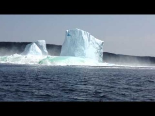 Video 4 of 5: ICEBERG COLLAPSE: Newfoundland, Canada. Also, www.flickr.com/photos/125843901@N08