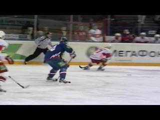 khl Металлург Мг - Спартак (2012.12) Гол. Антипин (Металлург) замкнул прострел Малкина ( Металлург) на пятак, очень быстрый дубль оформляет Виктор! (2:0).