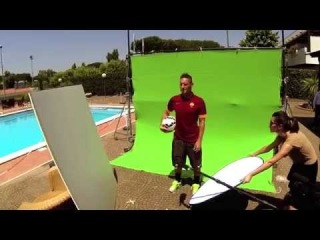 AS Roma 2014/15, backstage of first photo shoot #HungryForGlory
