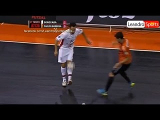 Falcao Amazing Rainbow Lob on Júlio - Sorocaba 3 x 2 Carlos Barbosa | Futsal 9.2.2014