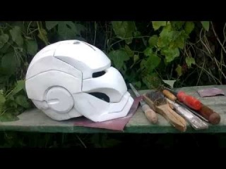IRON MAN HELMET (Motorized, LED eyes and arc-reactor) creating