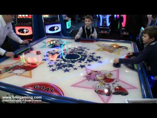 Sega Sonic Quad Air Hockey Table - 2 to 4 Player Model - BMIGaming.com - Barron Games - SEGA