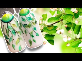 💅 ЭКСПРЕСС ДИЗАЙН ЗА 30 СЕКУНД ВЕСЕННИЕ ВЕТОЧКИ ЦВЕТЫ НА НОГТЯХ ГРАДИЕНТ ТРЕНДОВЫЙ МАНИКЮР Patrisa