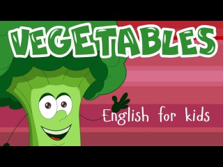 VEGETABLES FOR KIDS! Learning english words - cartoon vegetables for toddlers